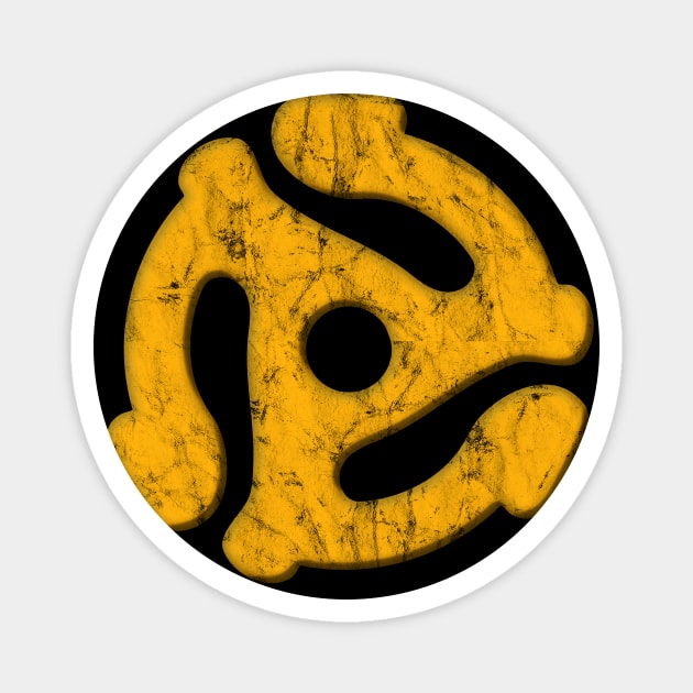 45 Record Adapter (Distressed) Magnet by Doc Multiverse Designs